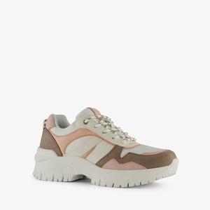 Supercracks dames dad sneakers beige roze maat 36, Kleding | Heren, Schoenen, Nieuw, Verzenden