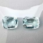 Zonder Minimumprijs - 2 pcs Aquamarijn - 3.40 ct - Instituto, Nieuw