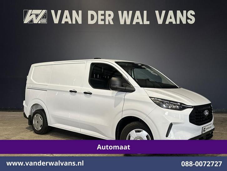 Ford Transit Custom | 2.0 TDCI 136pk Automaat L1H1, Auto's, Bestelauto's, Dealer onderhouden, Lease, Handgeschakeld, Diesel, Wit