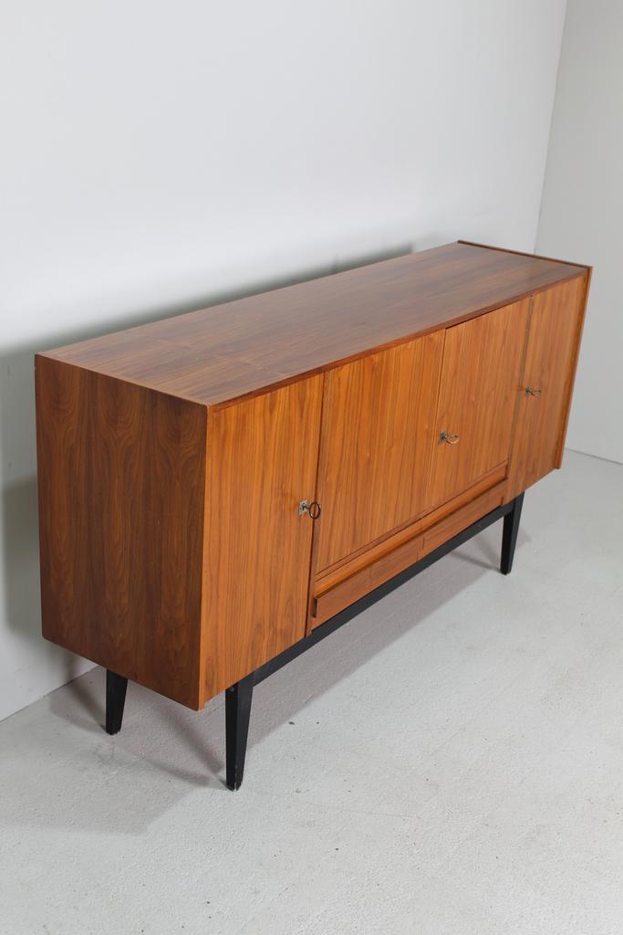 Vintage sideboard, dressoir jaren 60, Huis en Inrichting, Kasten | Dressoirs, 150 tot 200 cm, 25 tot 50 cm, Met lade(s), Met deur(en)