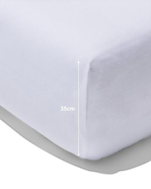 HEMA Boxspring hoeslaken zacht katoen 180x200 wit, Huis en Inrichting, Slaapkamer | Beddengoed, Nieuw, Verzenden