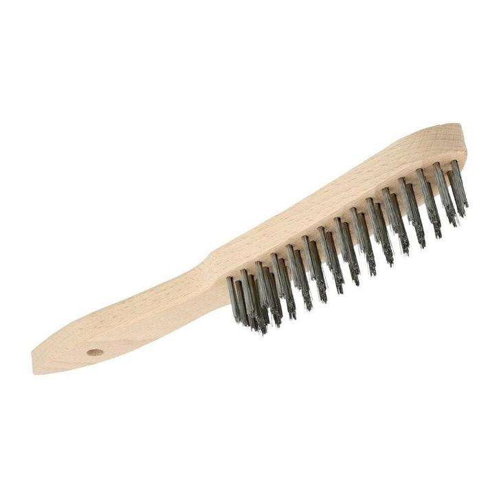 Staalborstel RVS 4 rijen | Osborn (Staalborstels), Doe-het-zelf en Verbouw, Gereedschap | Lasapparaten, Overige typen, Nieuw, Verzenden