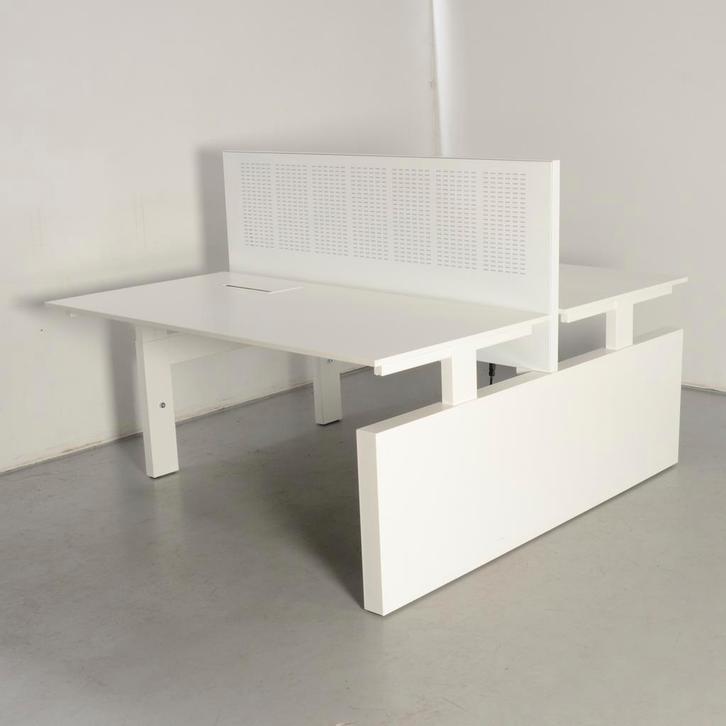 Voortman benchwerkplek, wit blad, 160 x80 cm, hoogte, Huis en Inrichting, Bureaus, Ophalen of Verzenden