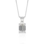 Ketting met hanger - 18 karaat Witgoud -  5.94ct. tw.