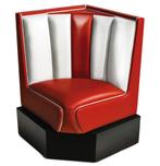 Bel Air Classic Diner Hoek voor Hoekbank Rood 60 x 60 cm, Ophalen, Gebruikt