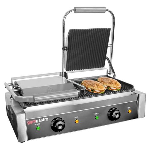 GGM Gastro | Contactgrill - 4,4 kW - boven & onderkant |, Witgoed en Apparatuur, Contactgrills, Verzenden