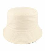 Bucket Hat Omkeerbaar Beige, Nieuw
