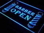 Kapper barber open neon bord lamp LED verlichting reclame li, Verzenden, Nieuw