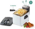 DOMO DO519FR Friteuse - 4,5L - Frituurpan - 3200W - Inox/Wit, Huis en Inrichting, Verzenden, Nieuw