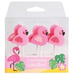 Culpitt Taartkaarsjes Flamingo 6st., Verzenden, Nieuw