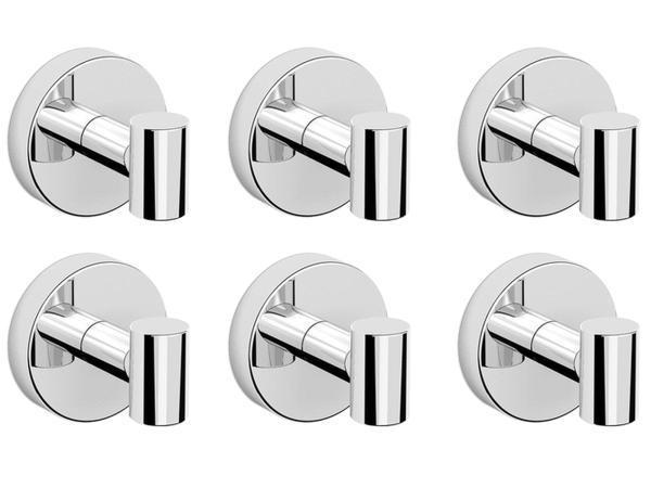 Veiling - 6x Beaux handdoekhaak magnetisch Ulis chroom, Huis en Inrichting, Badkamer | Badtextiel en Accessoires