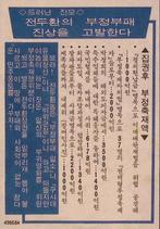 De Koning van Negativiteit, Chun Doo-hwan (lijst optie), Verzenden