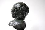 Jean-Antoine Injalbert - sculptuur, Art deco bronzen buste /, Antiek en Kunst