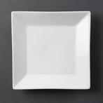 Whiteware vierkant bord | 25x25cm | 6 stuks, Verzenden