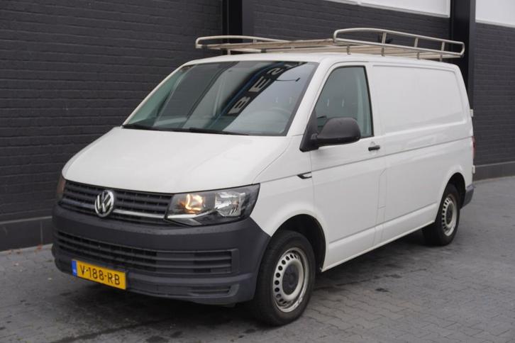 Volkswagen Transporter 2.0 TDI - EURO 6, Auto's, Bestelauto's, Dealer onderhouden, Lease, Zwart, Handgeschakeld, Wit, Volkswagen