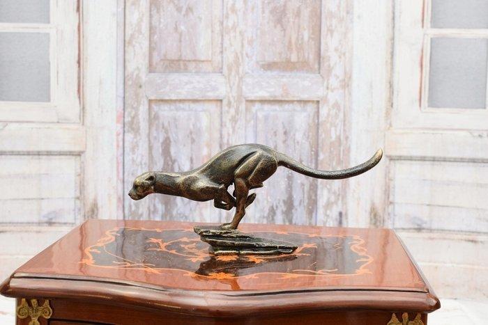 Cheetah - Beeldje - Gietijzer, Antiek en Kunst, Curiosa en Brocante