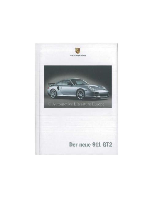 2004 PORSCHE 911 GT2 HARDCOVER BROCHURE DUITS, Boeken, Auto's | Folders en Tijdschriften, Porsche