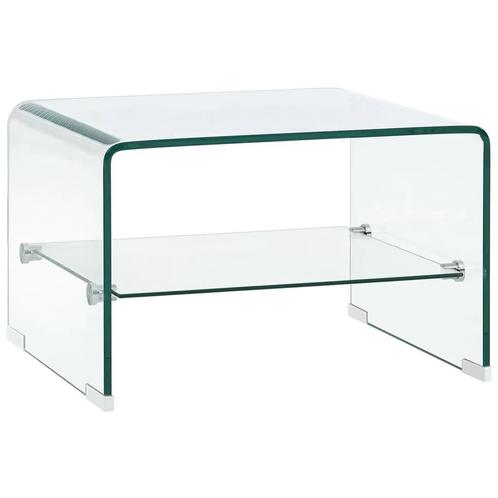 Salontafel Gehard Glas | Tweedekansje | Ruimtebesparend &..., Huis en Inrichting, Tafels | Salontafels, 50 tot 100 cm, Rechthoekig