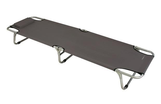 Eurotrail Metz Ligbed Grijs (Ligbedden, Kampeer Stoelen), Caravans en Kamperen, Kampeeraccessoires, Nieuw, Ophalen of Verzenden