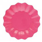 8x Roze diepe wegwerp bordjes van karton 21 cm - Bordjes, Verzenden, Nieuw