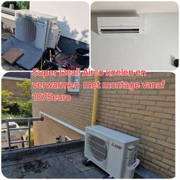 Airco met verwarming/verwarmen/warmtepomp incl montage beschikbaar voor biedingen