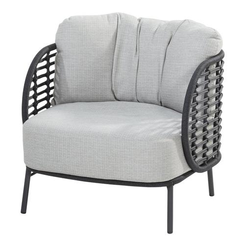 Fabrice lounge tuinstoel antraciet 4-Seasons Outdoor, Tuin en Terras, Tuinstoelen, Nieuw, Ophalen of Verzenden