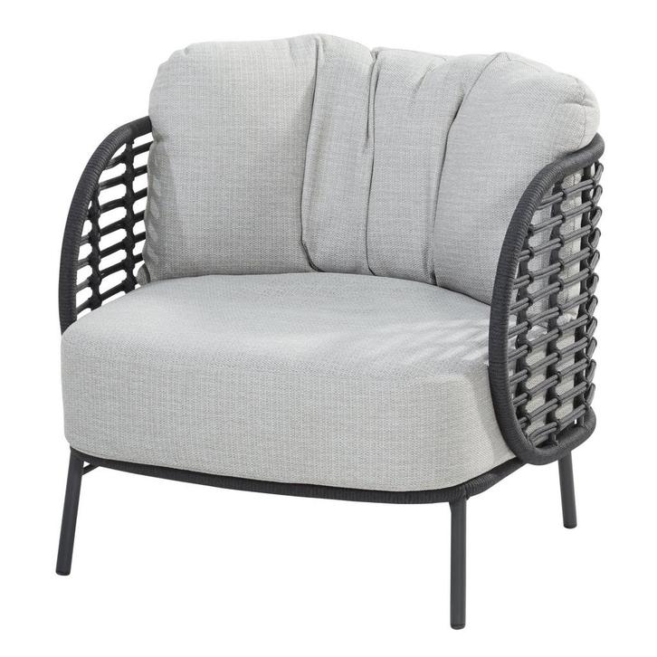 Fabrice lounge tuinstoel antraciet 4-Seasons Outdoor, Tuin en Terras, Tuinstoelen, Nieuw, Ophalen of Verzenden