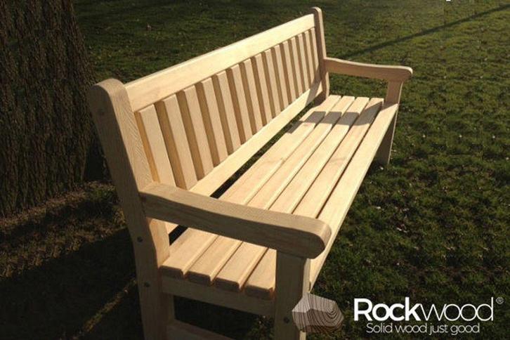 Rockwood® 6x Tuinbank Massief Grenen 2.40m, Tuin en Terras, Tuinsets en Loungesets, Nieuw, Hout, Ophalen of Verzenden