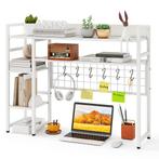 LIVSK Bureauplank-Organizer met 4 Planken en 6 Haken - Verst, Verzenden, Nieuw