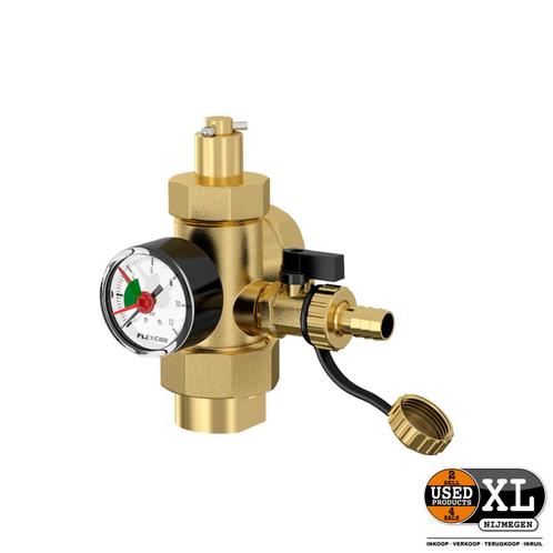 Flamco Flexcon Aansluitgroep 1(25mm) m. Manometer | Nieu..., Doe-het-zelf en Verbouw, Meetapparatuur, Nieuw, Ophalen of Verzenden