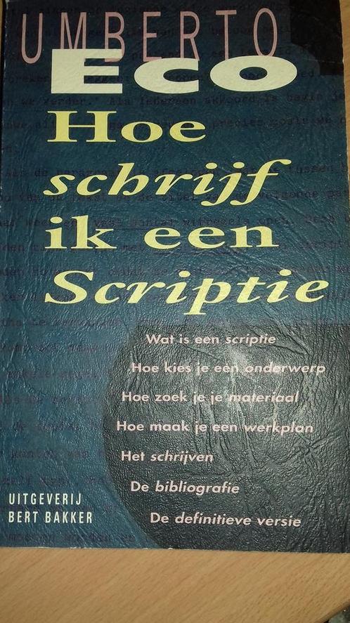 Hoe schrijf ik een scriptie ? 9789035109018 Umberto Eco, Boeken, Studieboeken en Cursussen, Gelezen, Verzenden