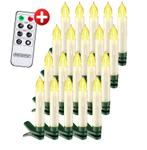 20 set LED Kerstboomverlichting kaarsen met afstandsbedie..., Diversen, Kerst, Verzenden, Nieuw