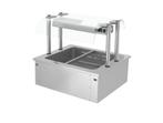 GGM Gastro | Bain-marie inbouw - 0,8m - 2x GN 1/1 - met |, Zakelijke goederen, Horeca | Meubilair en Inrichting, Verzenden, Nieuw in verpakking