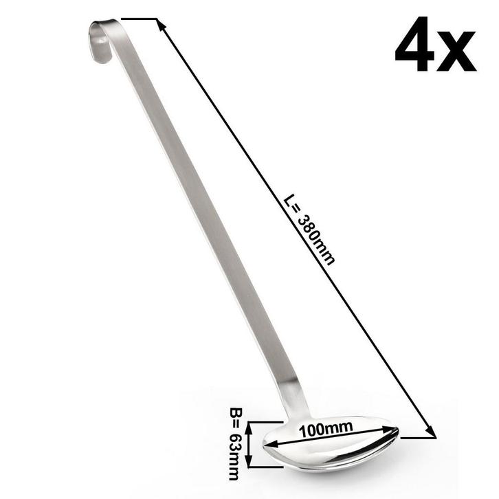 GGM Gastro | (4 stuks) Sauslepel - Ø 63mm | SALG38 | SALG38, Huis en Inrichting, Keuken | Bestek, Nieuw, Verzenden