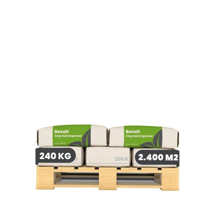 Basaltmeel Bodemverbeteraar voor kleigrond (12x = 240 Kg, Tuin en Terras, Aarde en Mest, Mest, Verzenden