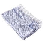 Theedoek wonderdry polyester/katoen blauw | 10 stuks |, Verzenden, Nieuw in verpakking