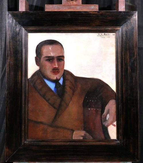 Margit de Corini (1897-1982) - Portrait of a man, Antiek en Kunst, Kunst | Schilderijen | Klassiek