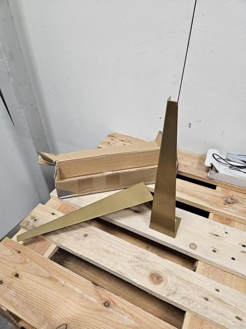 Set plankdragers 42 cm goud, Huis en Inrichting, Badkamer | Badkamermeubels, Nieuw, Ophalen of Verzenden