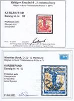 Danzig 1921 - Tuberculose met korte verklaring /, Gestempeld