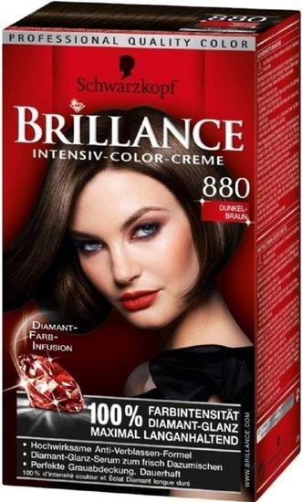 Schwarzkopf Brillance Intensiv Color Creme 880 Donker Bruin, Huis en Inrichting, Schoonmaakartikelen, Verzenden
