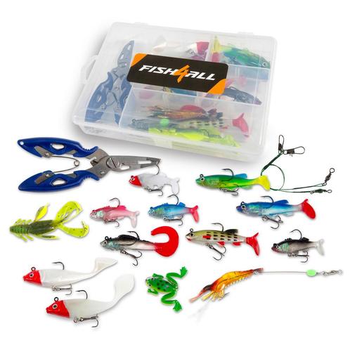 Fish4All Multi Lure Box With Pliers (34pcs), Watersport en Boten, Hengelsport | Algemeen, Nieuw, Verzenden