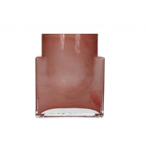 SALE: -17% Woonexpress Vaas Maralinde - Glas - Roze -, Huis en Inrichting, Woonaccessoires | Vazen, Overige kleuren, Nieuw, 50 tot 75 cm