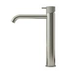 Wastafelmengkraan Hotbath Cobber X 28.6 cm Geborsteld Nikkel, Ophalen of Verzenden, Nieuw, Chroom, Kraan