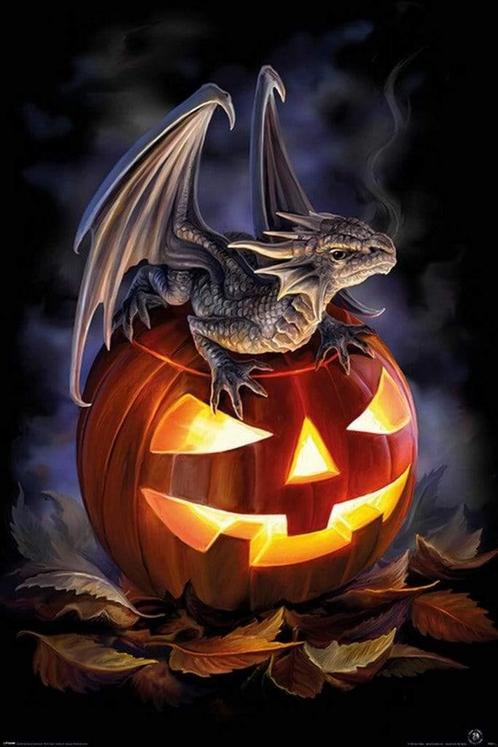 Poster Anne Stokes Trick or Treat 61x91,5cm, Verzamelen, Posters, Nieuw, A1 t/m A3, Verzenden