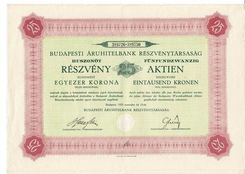 Certificaat - 1849 - 1977 - Banking Old Bonds and Shares -, Postzegels en Munten, Munten | Nederland
