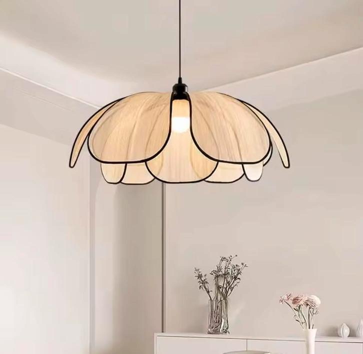 Vintage Lotus Hanglamp – Handgeweven Kroonluchter Ijzer, Huis en Inrichting, Lampen | Hanglampen, Nieuw, Verzenden