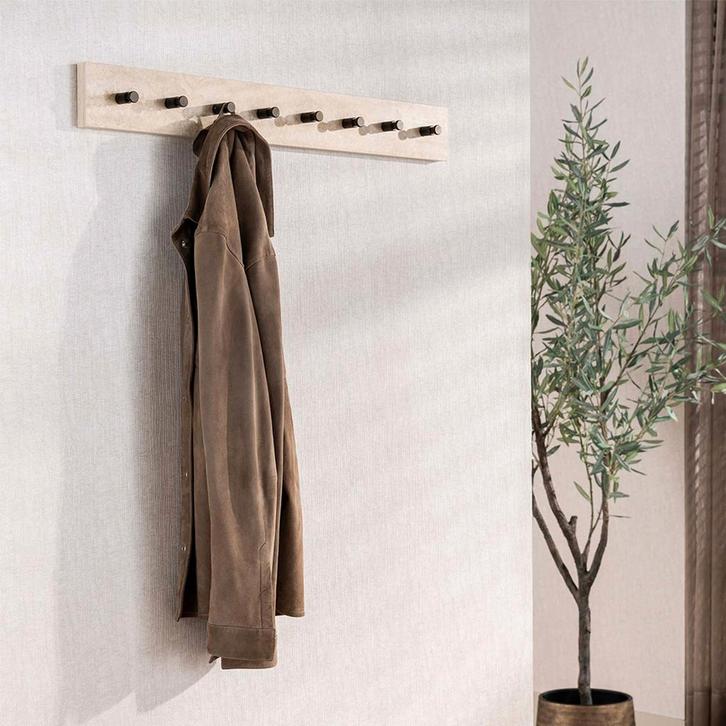 *WOONWINKEL* Kapstok Travertin En Brons 8 Haken, Huis en Inrichting, Woonaccessoires | Kapstokken, Nieuw, Verzenden