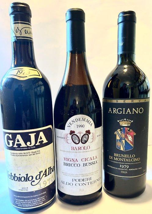 1970 Aldo Conterno Vigna Cicala, Bricco Bussia Barolo 1970, Verzamelen, Wijnen
