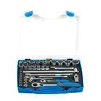 Assortiment Slagdoppen Unior Met Doos 1/2-1/4 43-Delen, Motoren, Verzenden, Nieuw