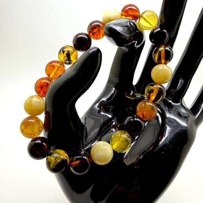 Kleurvolle armband Baltische amber kralen ø10 mm - Barnsteen, Verzamelen, Dierenverzamelingen